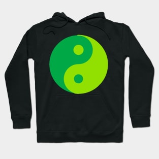 Yin Yang in shades of green Hoodie